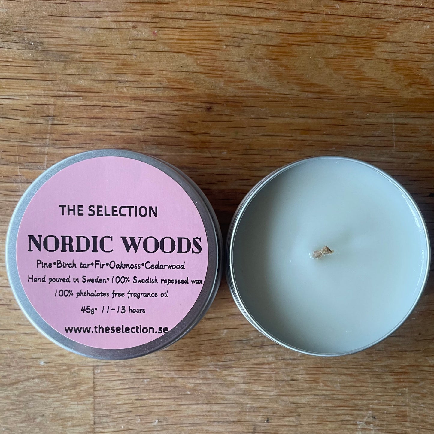 100% Swedish rapeseed wax scented candle