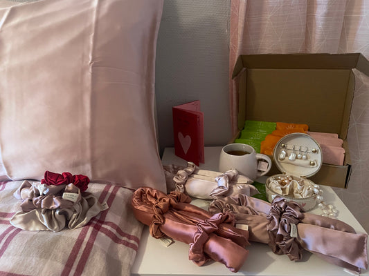 Minimalist wellness ritual with 30 momme silk and functional tea for a softer landing