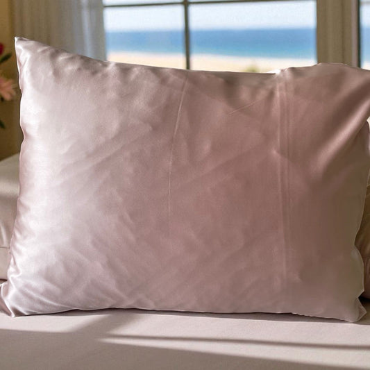30 momme silk pillowcase 50x60cm light pink color