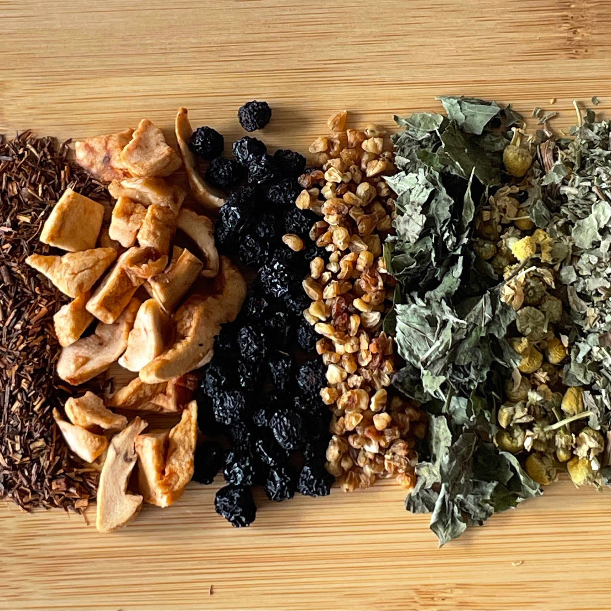 Herbal loose leaf tea natural glow 