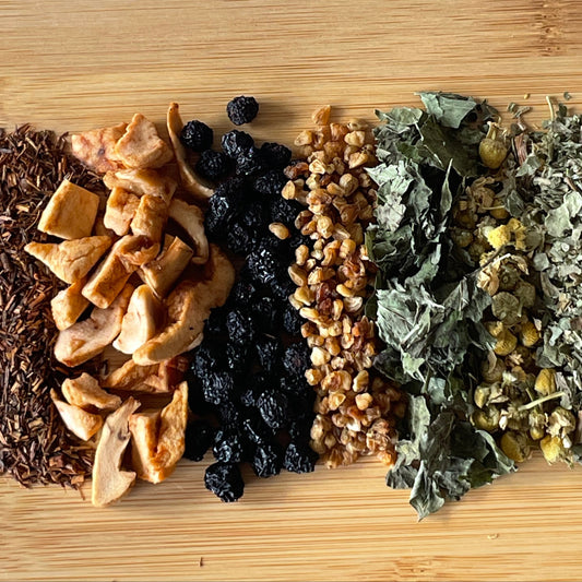 Herbal loose leaf tea natural glow 