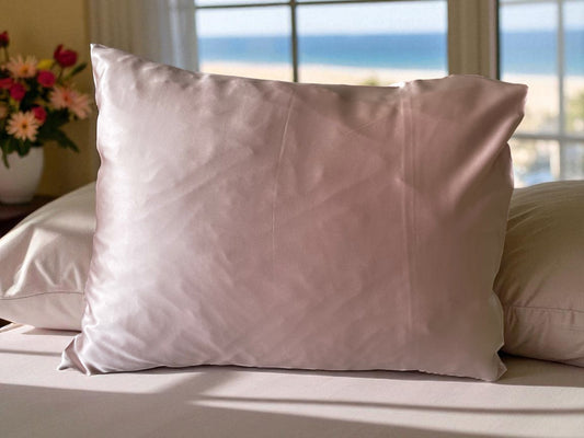 30 momme silk pillowcase 50x60cm light pink color