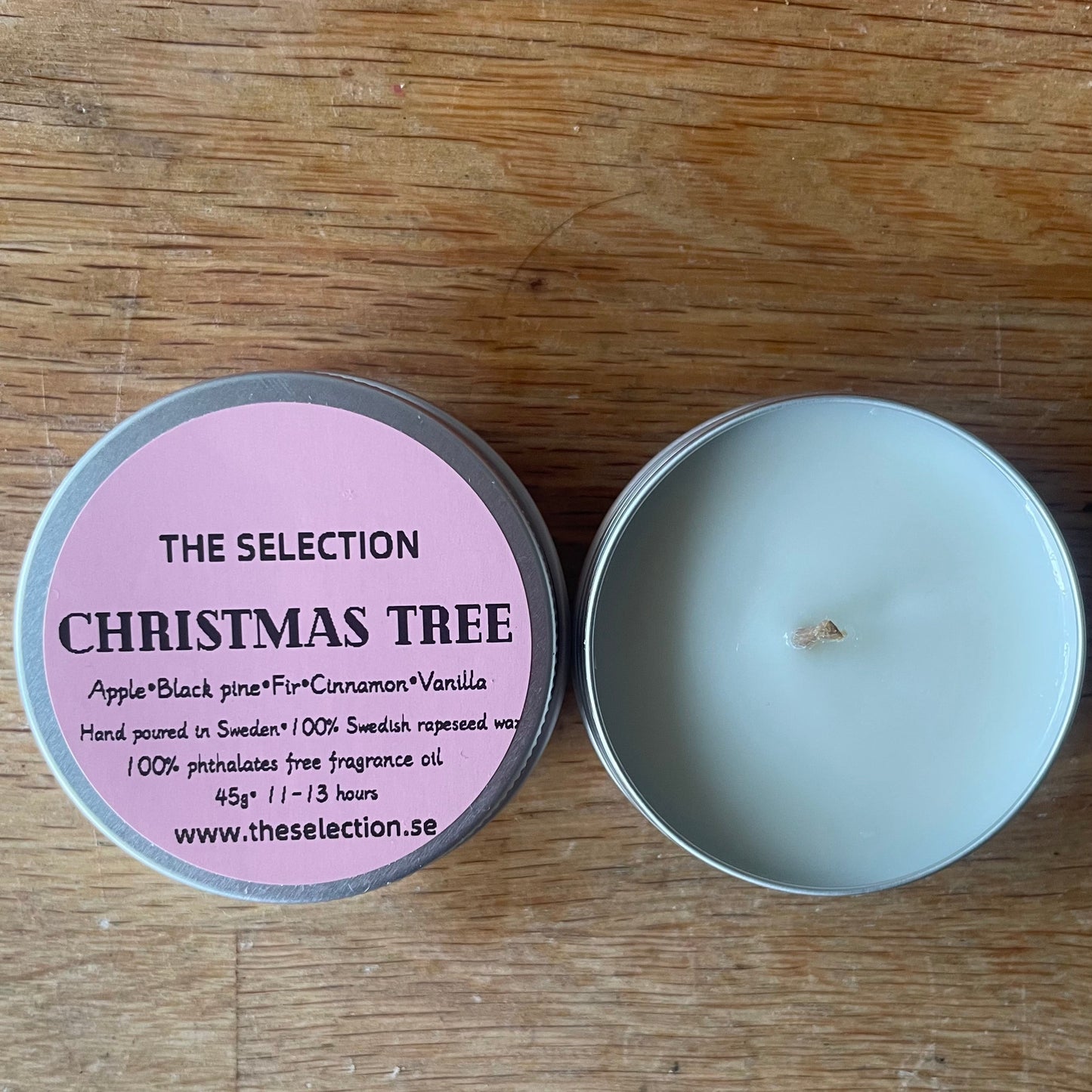 100% Swedish rapeseed wax scented candle