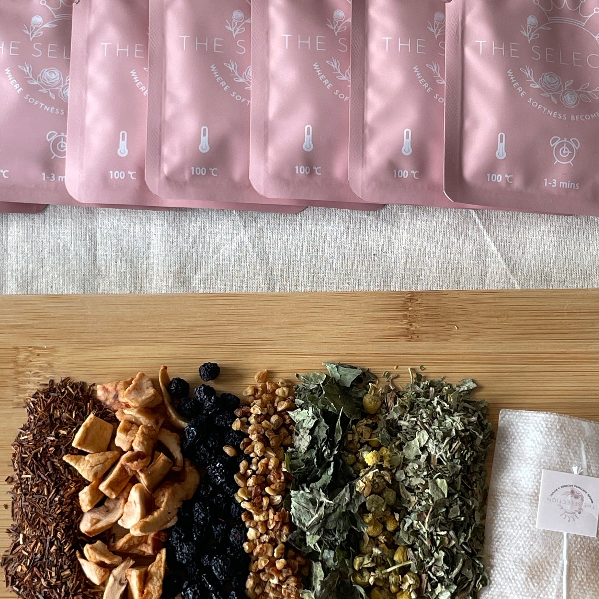 Herbal loose leaf tea natural glow 