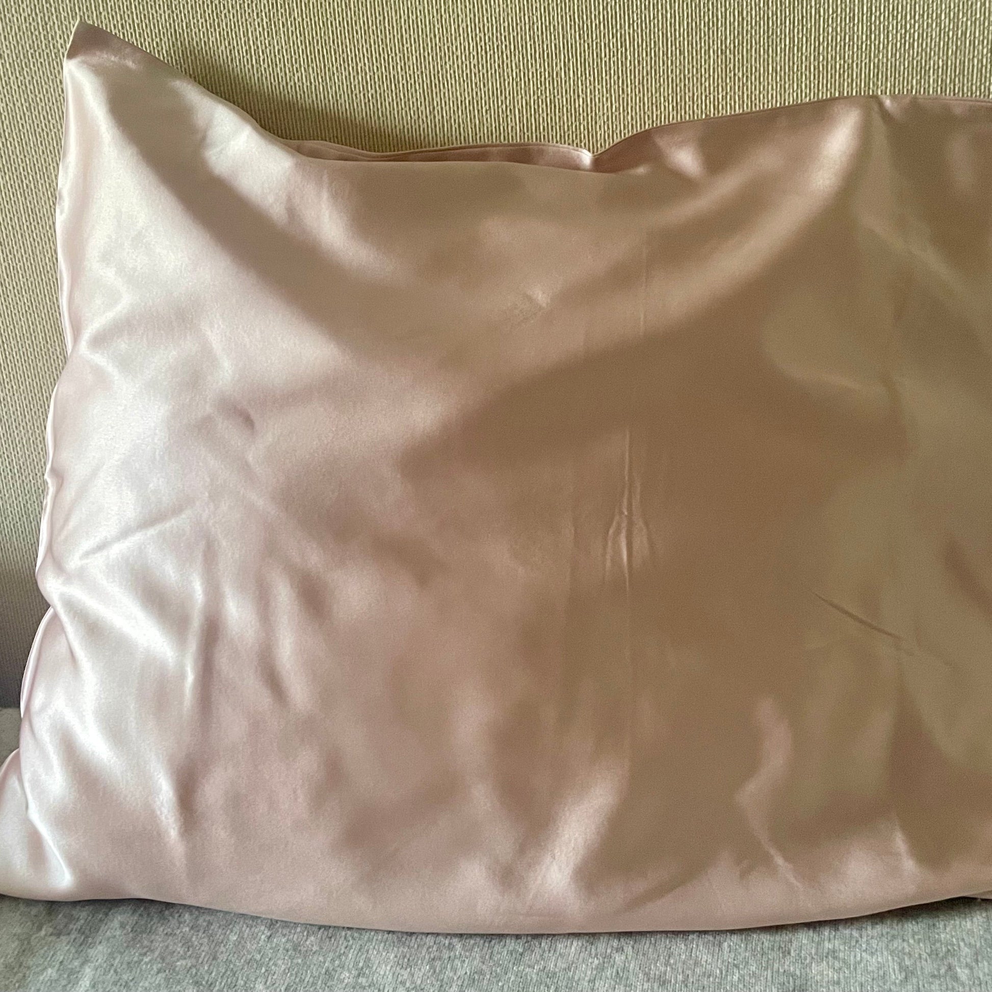 100% 22 momme mulberry silk pillowcase,rose color
